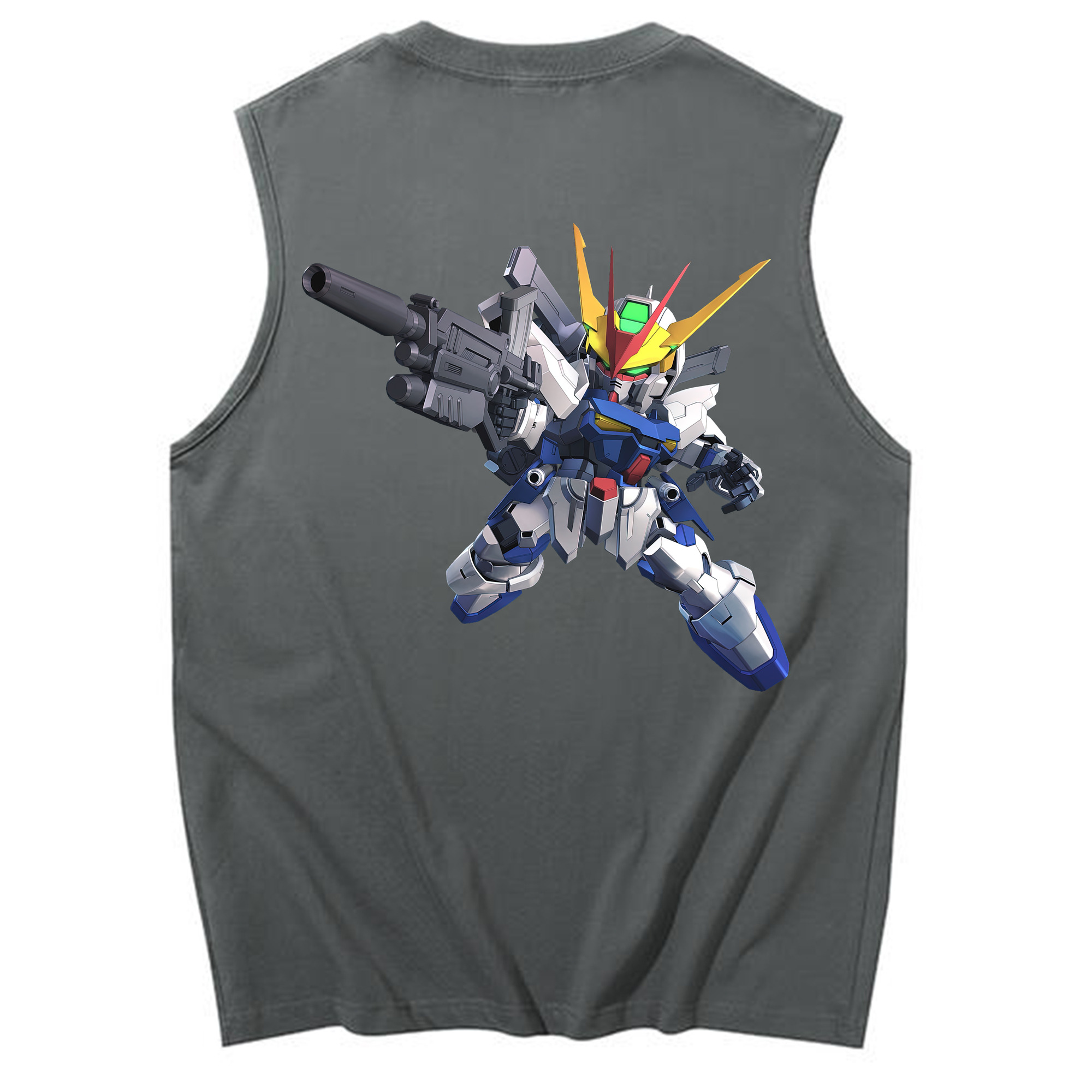 （画像用） 機動戦士ガンダム Mobile Suit Gundam コットン100％タンクトップ（背面プリント）